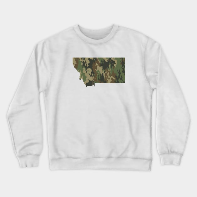 Montana Hunting Crewneck Sweatshirt by GreenGuyTeesStore